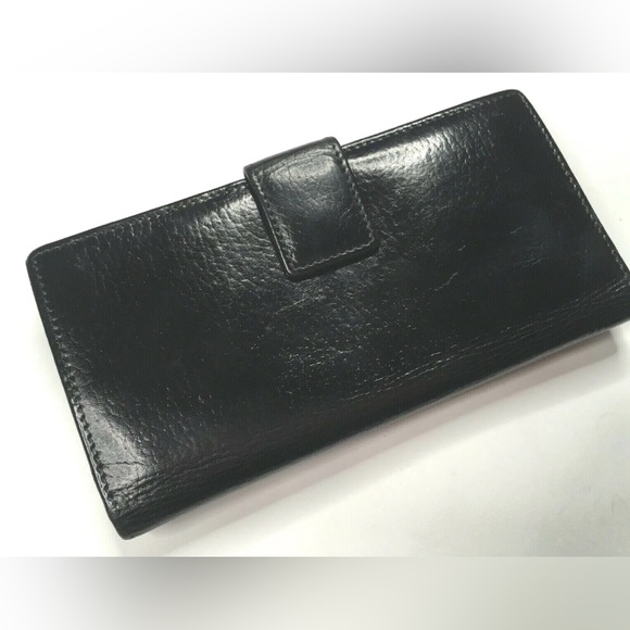 GUCCI VINTAGE LEATHER LONG WALLET - Picture 3 of 11